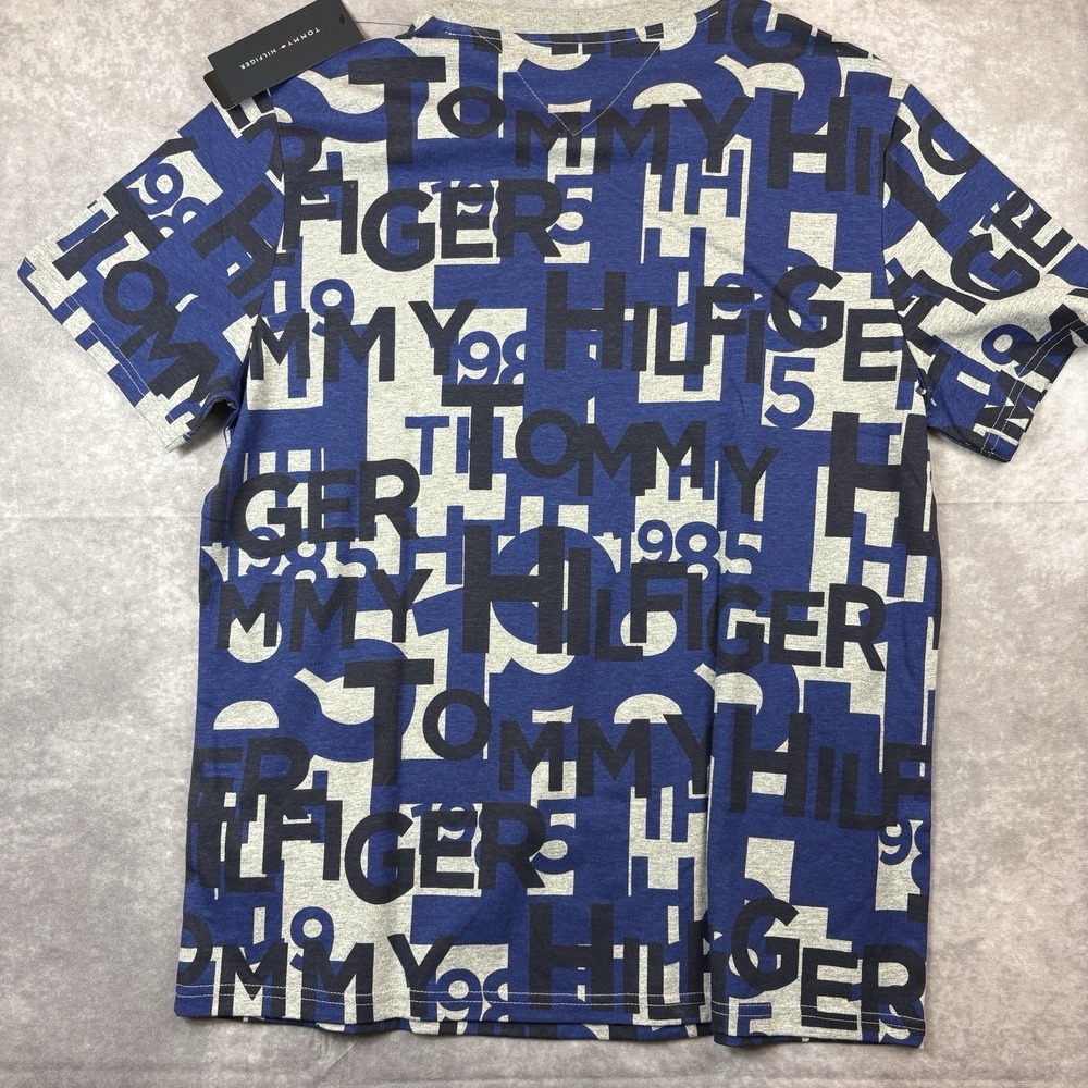 Los Angeles Rams‎ Tommy Hilfiger T-Shirt Mens Large Grey Blue NFL Preppy NEW - Picture 7 of 9